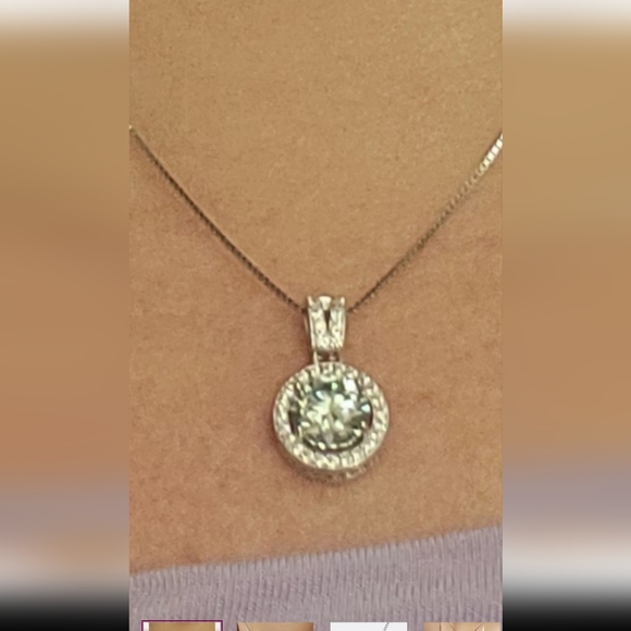 Moissanite diamond NEW, main stone 1 CT 925sterling silver - Picture 2 of 3